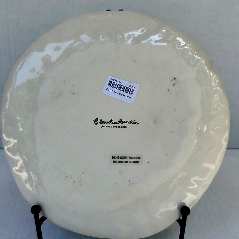 ANTHROPOLOGIE X CLAUDIA RANKIN STONEWARE CELESTIAL PLATE - Picture 5 of 8